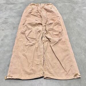 Vintage 90s y2k low rise wide leg flare cargo pants brown size S American eagle